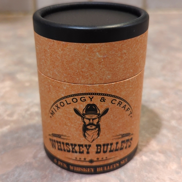 NIB Stainless Steel Bullet Stones Gift Set with Revolver Freezer Base - Picture 6 of 8